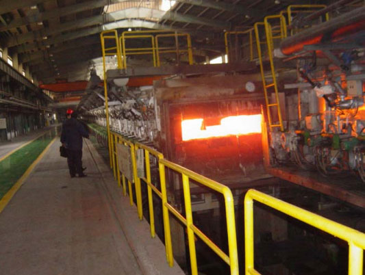 CSP 加熱爐燒嘴在馬鋼 CSP 生產現場